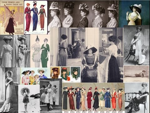 Видео: История моды XX века. 1910-е.