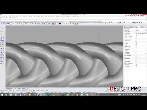 Видео: J-Design.pro Моделирование кольца с косичкой в Rhinoceros