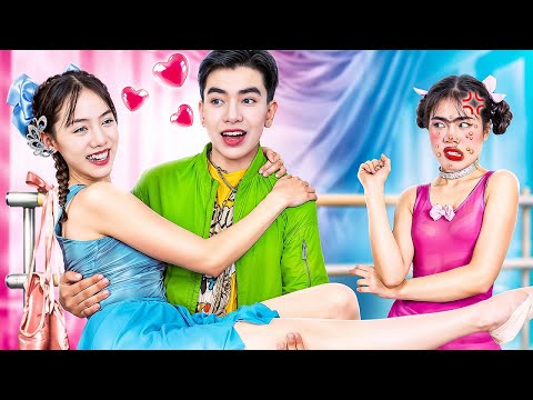 Видео: Плохая Балерина Vs Хорошей Балерины Влюбились В Горячего Парня! Плохая Девочка Vs Хорошей Девочки