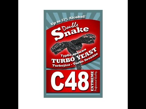 Видео: Тест турбо дрожжей TURBO YEAST C 48 Double Snake