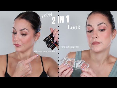 Видео: НОВЫЕ тени для век e.l.f. Glitzshow Eyeshadow Sticks & Fine As Fleck (расширение оттенка)