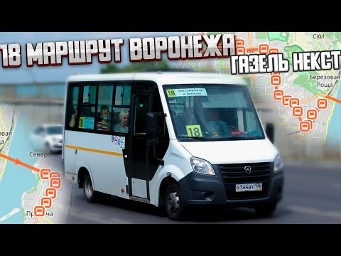 Видео: 18 маршрут Воронежа (Димитрова - парк Северный лес)