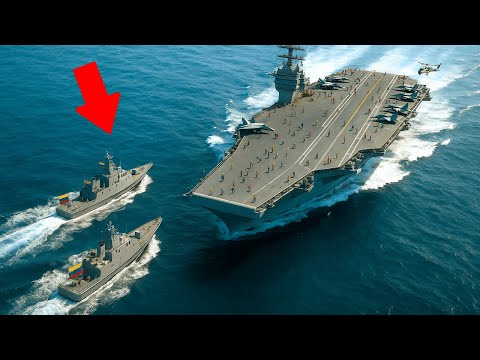 Видео: Венесуэла БЫСТРО НАПРАВЛЯЕТСЯ на американский авианосец - А потом случилось ЭТО...