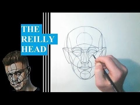 Видео: Как нарисовать портрет, лицо и голову человека. Техника Reilly