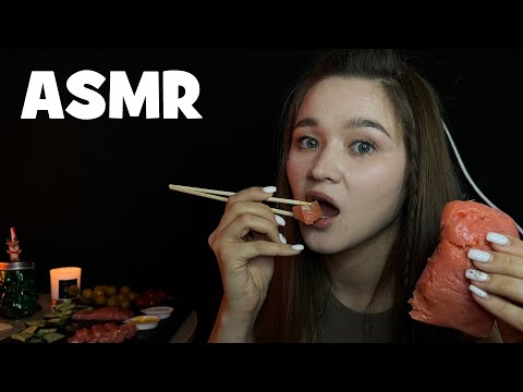 Видео: АСМР итинг/мукбанг красной рыбы (Форель)
