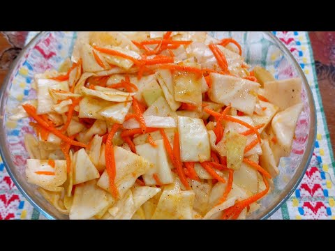 Видео: Салат из капусты по корейски. Быстро, вкусно и бюджетно. 