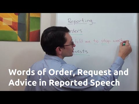 Видео: Максим Ачкасов - Изменение слов приказания, просьбы и совета в косвенной речи английского языка