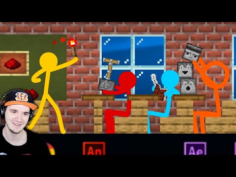 Видео: АНИМАЦИЯ vs МАЙНКРАФТ - РЕДСТОУН (Красная Пыль) ► Animation vs. Minecraft Shorts Ep 15  | Реакция