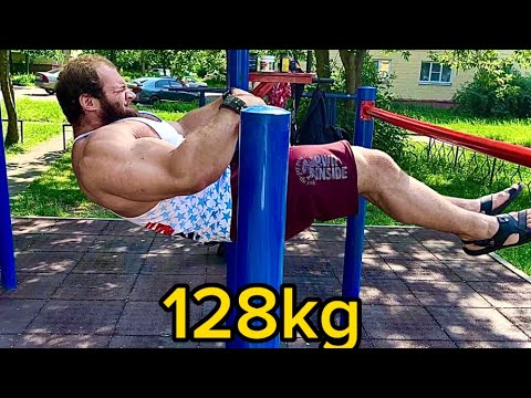 Видео: Подтягивания за голову + 70 кг! Сложные элементы!