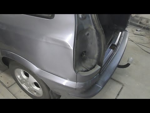Видео: Opel Zafira рихтовка крыла и борьба с рыжиками...
