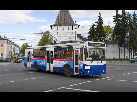 Видео: Троллейбус ЗиУ-682Г-016.02, бортовой номер 141, Ярославль.