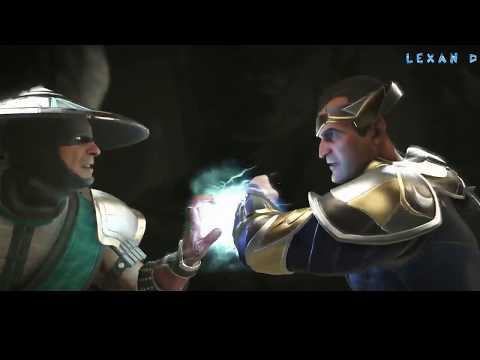 Видео: Injustice 2 - Рейден против Чёрного Адама - Intros & Clashes (rus)