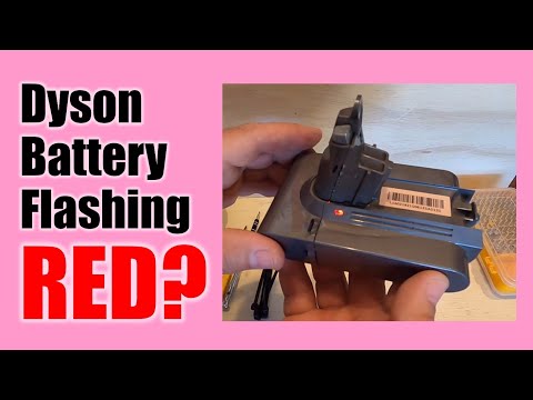 Видео: Dyson ● Аккумулятор мигает красным ❌ ● Откройте отсек для аккумулятора и проверьте ячейки ✅