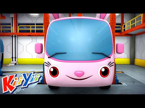 Видео: Десять автобусов + Еще! | KiiYii | мультфильмы для детей | детские песни