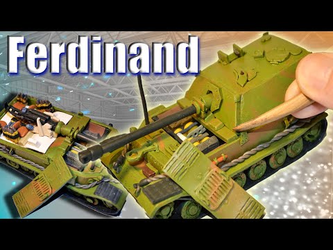 Видео: САУ Ferdinand Sd.Kfz.184 с полным интерьером! Пластилин!