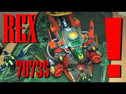 Видео: Безбашенный [ОБЗОР ЛЕГО] НИНДЗЯГО - 70735 Корабль R.E.X. Ронина