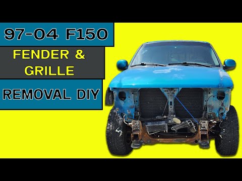 Видео: Как снять крылья и решетку радиатора с Ford F150 1997–2004 годов | The 89G