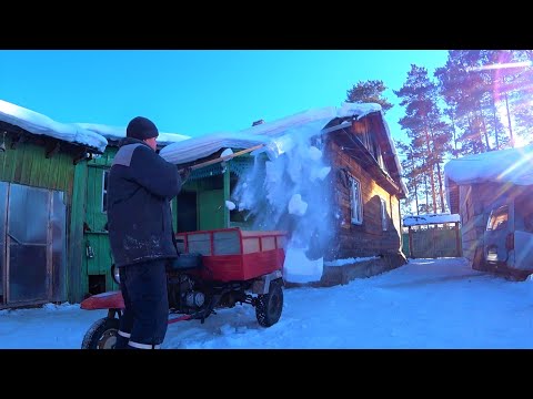 Видео: Приблуда для снега и  домашние  чоко-пай от телепузика. Едем в род дом.