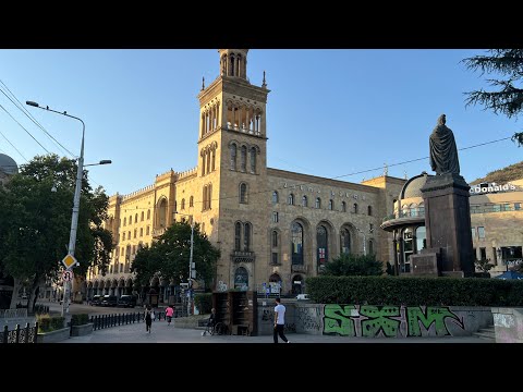 Видео: Тбилиси. Проспект Руставели. Эксклюзив по просьбе зрителей! Любимый проспект горожан и гостей.