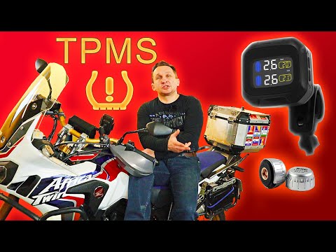 Видео: Система контроля давления в шинах Мотоцикла, TPMS / датчики давления для Honda Africa Twin CRF 1000L