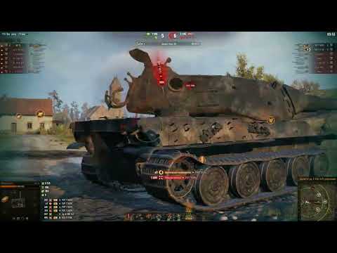 Видео: WorldOfTanks BZ 75  X Натиск бой 1