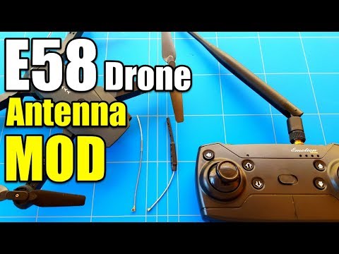 Видео: Модификация антенны для дрона Eachine E58 — шаг за шагом — увеличение дальности (подходит для люб...