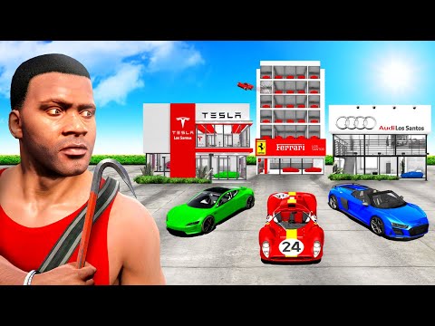 Видео: Забираем МАШИНЫ из ВСЕХ АВТОСАЛОНОВ в GTA 5!