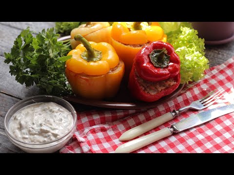 Видео: Фаршированный перец в мультиварке MOULINEX