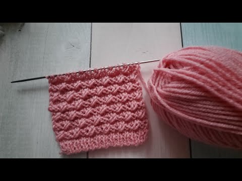 Видео: Очаровательный мелкий узор для шапок, джемперов, детских изделий.