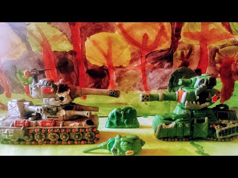 Видео: Атака на завод мини серия. Мультики про танки из пластилина.