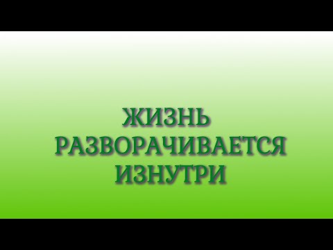Видео: Жизнь разворачивается изнутри
