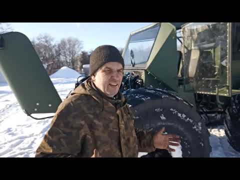 Видео: Обзор шины Арктиктранс 1700х750 на вездеходе Соломономобиль М4. Часть 3.