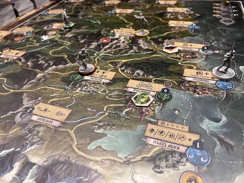 Видео: Распаковка настольной игры Ведьмак старый мир / Unboxing boardgame The Witcher old world