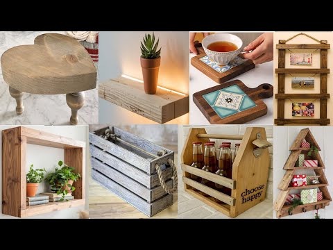 Видео: Мини-идеи для рукоделия из переработанной древесины, которые создают красоту и приносят прибыль. ...