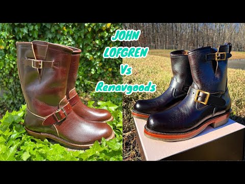 Видео: John Lofgren VS Renavgoods Engineer Boots темно-коричневого цвета с масляной отделкой SHINKI Hors...