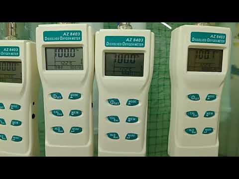 Видео: AZ8403  оксиметр калибровка. Прибор для измерения кислорода в воде.