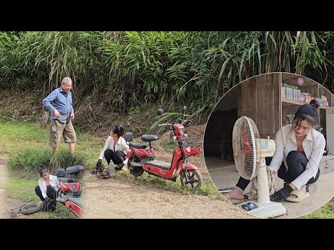 Видео: Девочка отремонтировала и восстановила электровелосипед старика, у которого заклинило колесо.