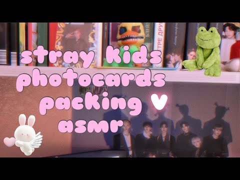 Видео: stray kids photocards packing asmr | упаковка карт асмр