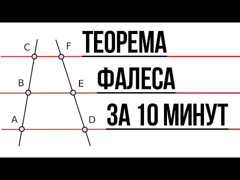 Видео: ФАЛЕС РЕШАЕТ ВСЁ!! Как понять теорему Фалеса?