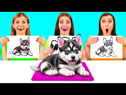 Видео: Кто Лучше Нарисует Предмет, Получит Его | Лайфхаки для Рисования от PaRaRa Challenge