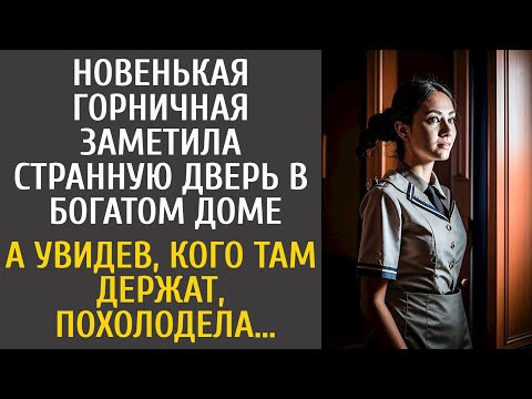 Видео: Новенькая горничная заметила странную дверь в богатом доме… А увидев, кого там держат, похолодела…