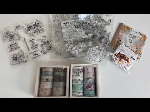 Видео: Закупка с Temu, штампы, Washi Tapes, наклейки