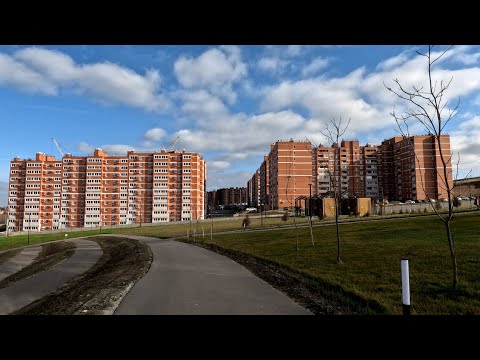 Видео: City walking #206. Volgograd. Kirovskiy district newbuildings. (Волгоград. Новостройки "Кировского")