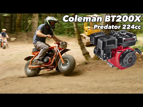 Видео: Запчасти для мини-байка Coleman BT200X, сборка, Predator 224 Ghost 212cc, часть 2