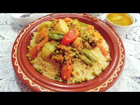 Видео: Марокканский Рецепт Кускуса шаг за шагом / Еда в Марокко ASMR