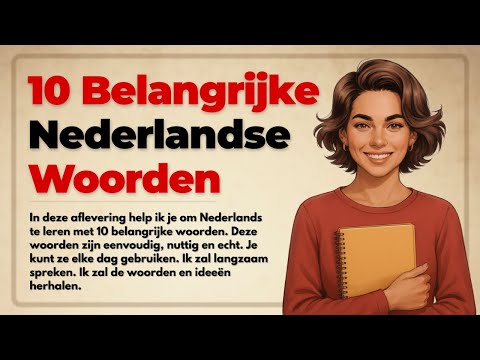 Видео: 10 самых важных голландских слов для начинающих (A1–A2)