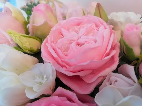 Видео: Английская роза, лепим из холодного фарфора