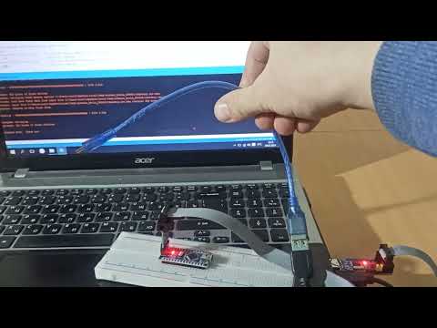 Видео: Arduino nano 328p + USBasp Ардуино нано + програматор USBasp