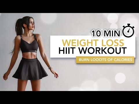 Видео: 10 MIN WEIGHT LOSS HIIT WORKOUT | Кардиотренировка для сжигания жира всего тела | Eylem Abaci