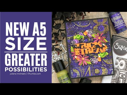 Видео: Новая папка для тиснения Tim Holtz формата A5 | Больше размер, больше творческих возможностей!